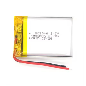 Batri Lipo 803040 3.7V 1000mAh 083040 gyda pcm a gwifren